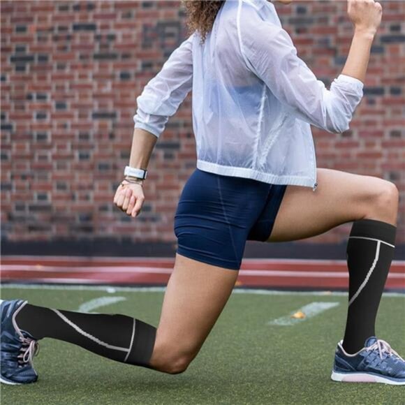 Compression Socks for Women Men Circulation Knee High 8 Pairs for Nurses - Picture 4 of 7